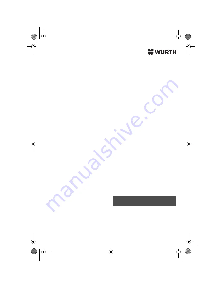 wurth S 10-A Translation Of The Original Operating Instructions Download Page 33