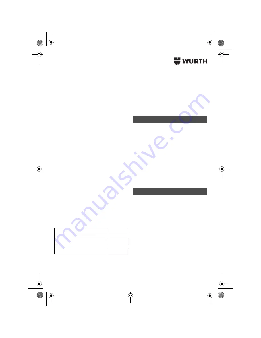 wurth S 10-A Translation Of The Original Operating Instructions Download Page 44