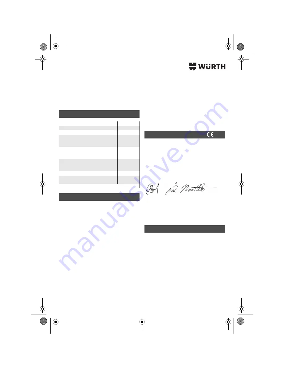 wurth S 10-A Translation Of The Original Operating Instructions Download Page 49