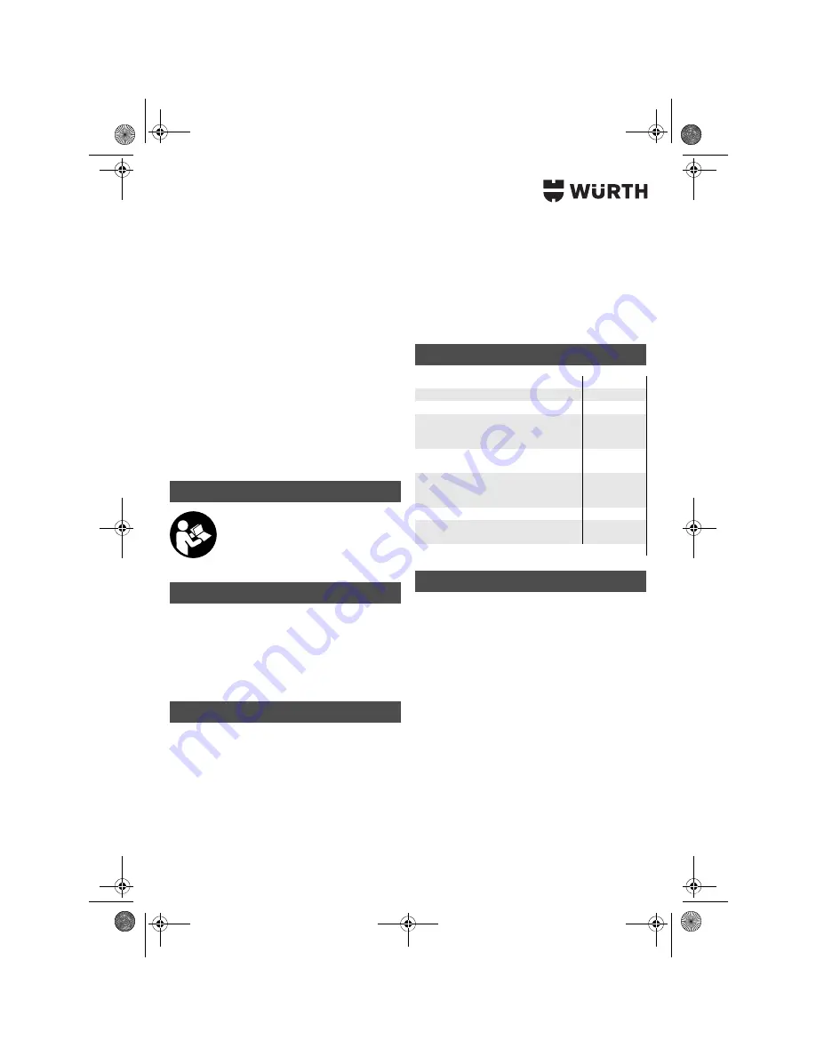 wurth S 10-A Translation Of The Original Operating Instructions Download Page 61