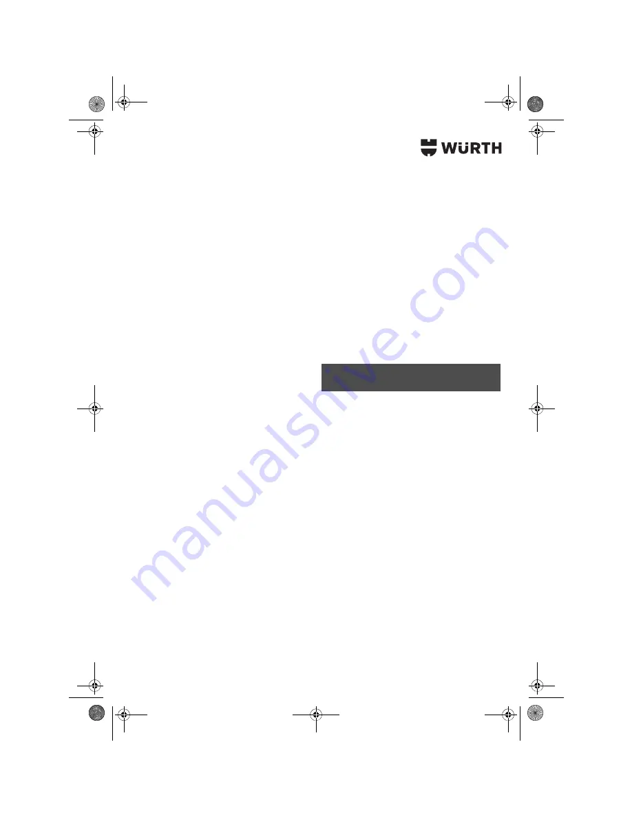 wurth S 10-A Translation Of The Original Operating Instructions Download Page 66