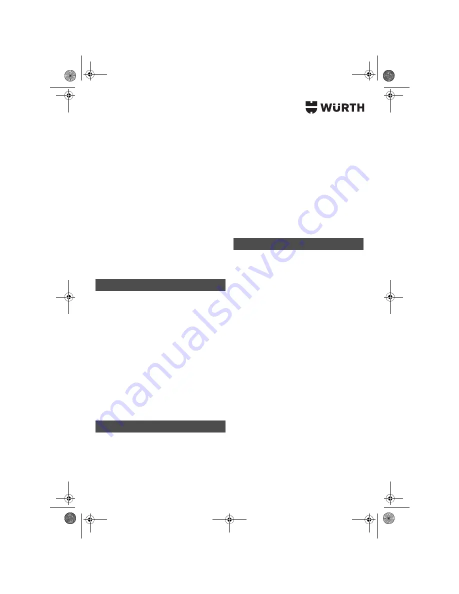 wurth S 10-A Translation Of The Original Operating Instructions Download Page 94