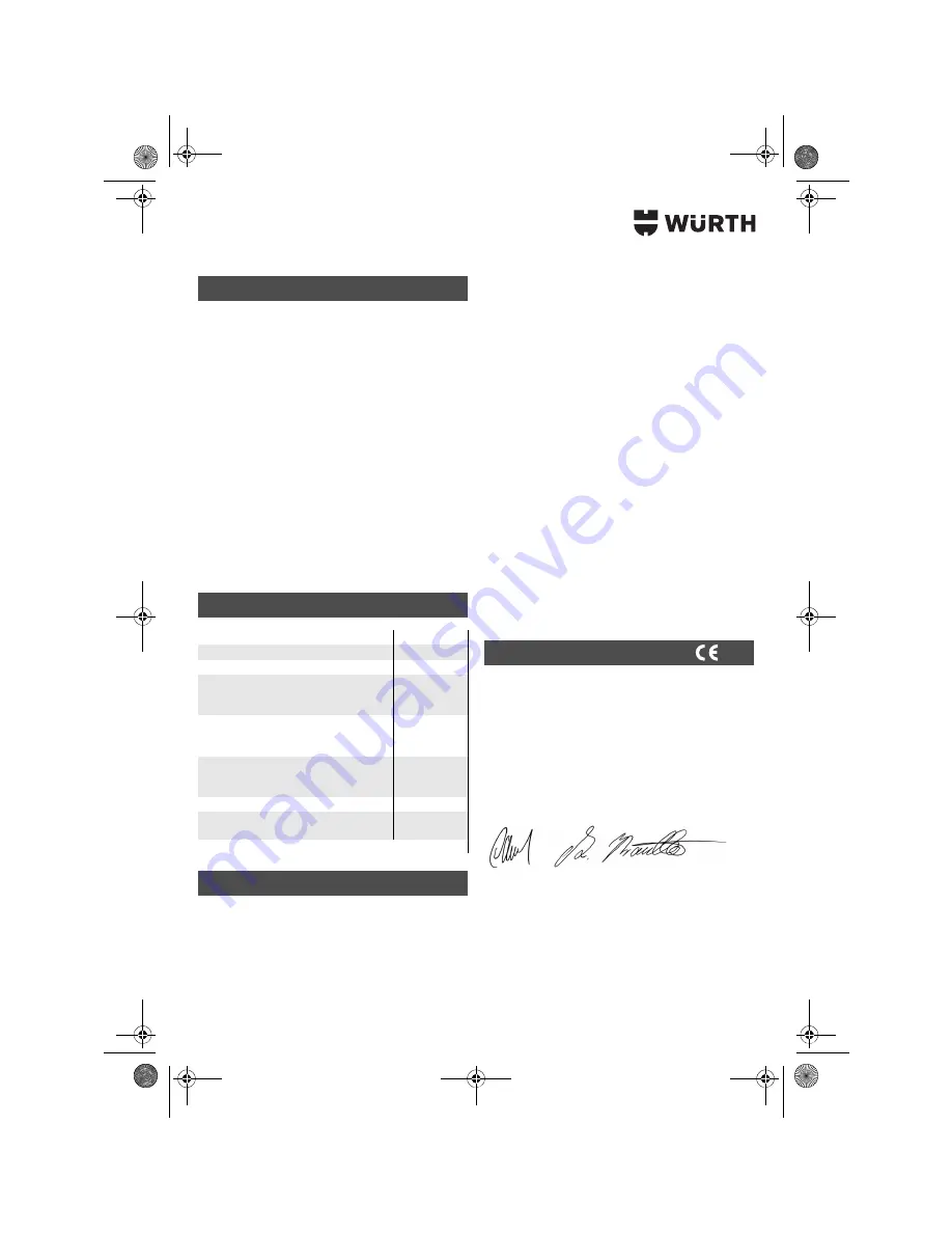 wurth S 10-A Translation Of The Original Operating Instructions Download Page 113