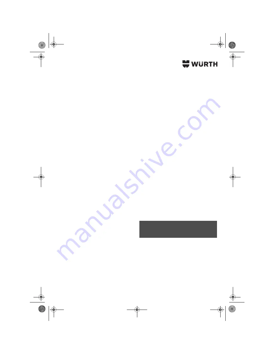 wurth S 10-A Скачать руководство пользователя страница 118
