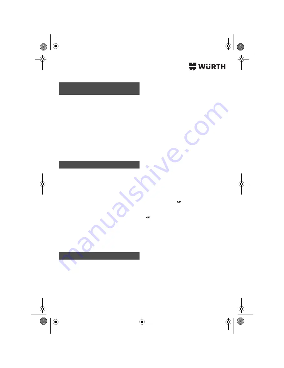 wurth S 10-A Translation Of The Original Operating Instructions Download Page 121