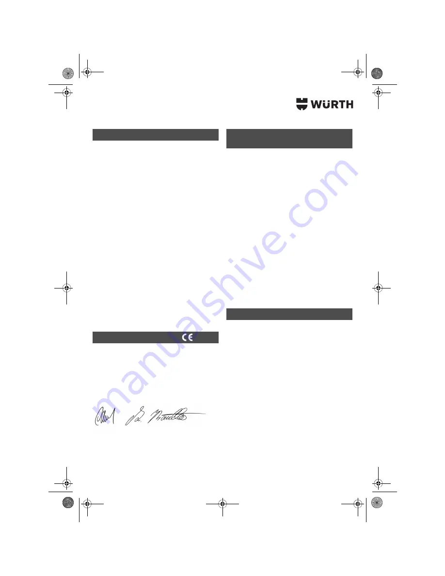 wurth S 10-A Translation Of The Original Operating Instructions Download Page 127