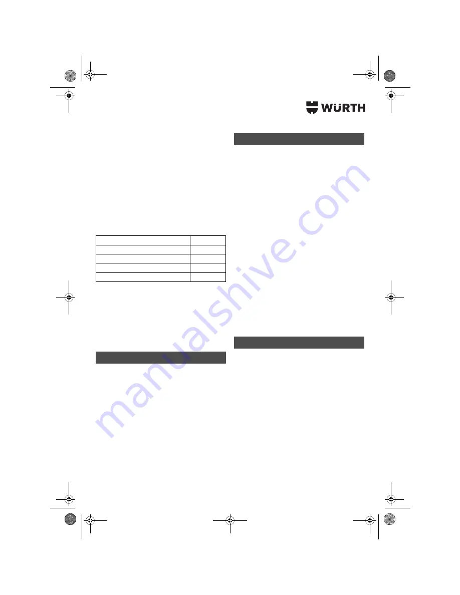 wurth S 10-A Translation Of The Original Operating Instructions Download Page 129