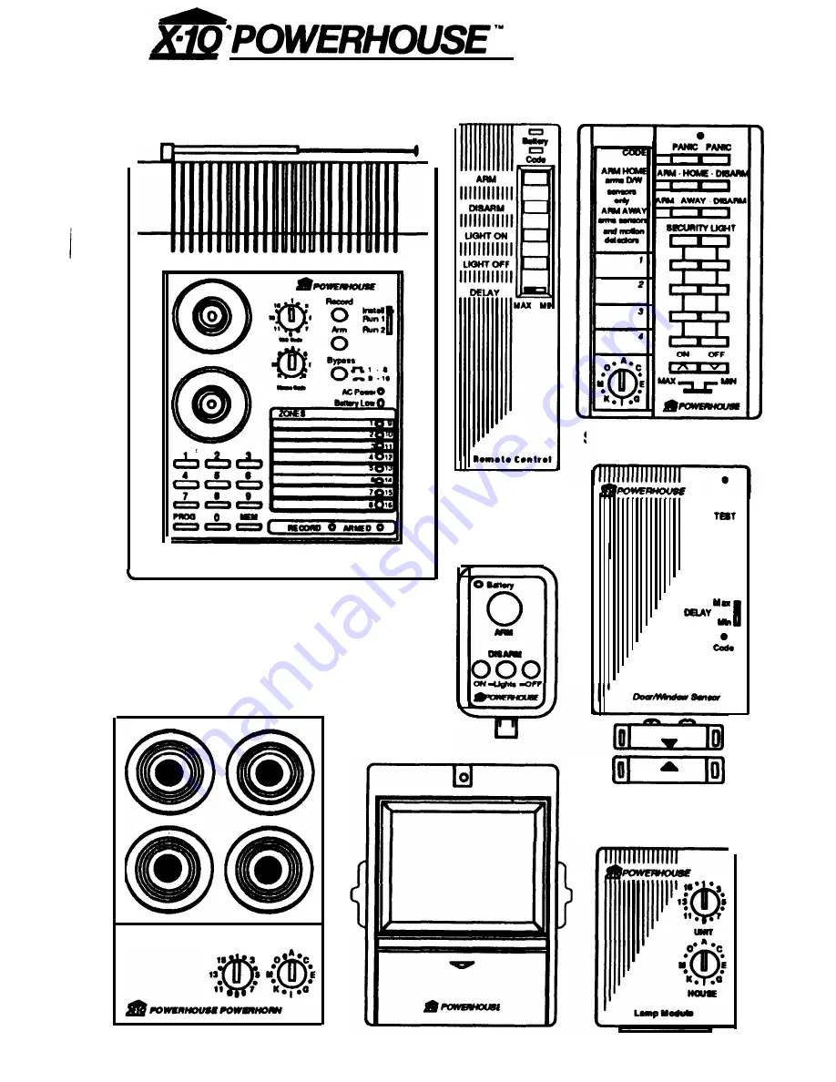 X-10 POWERHOUSE DW534 Скачать руководство пользователя страница 1