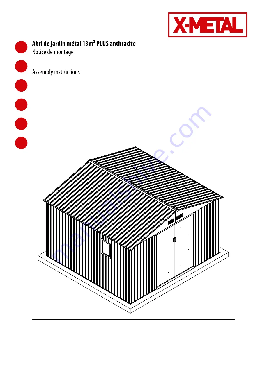 X-METAL PLUS 13m2 Скачать руководство пользователя страница 1