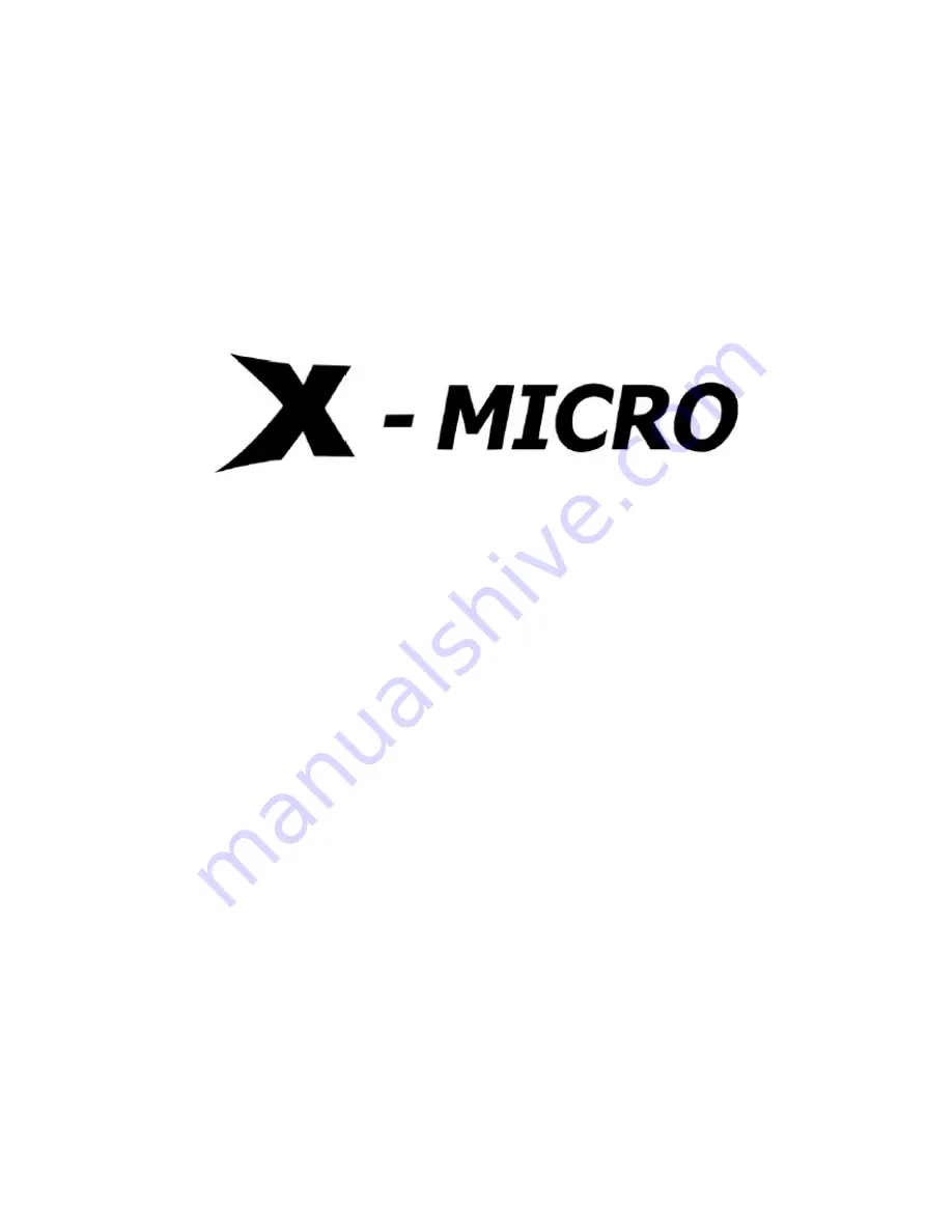 X-Micro XMP3-M1GF User Manual Download Page 1