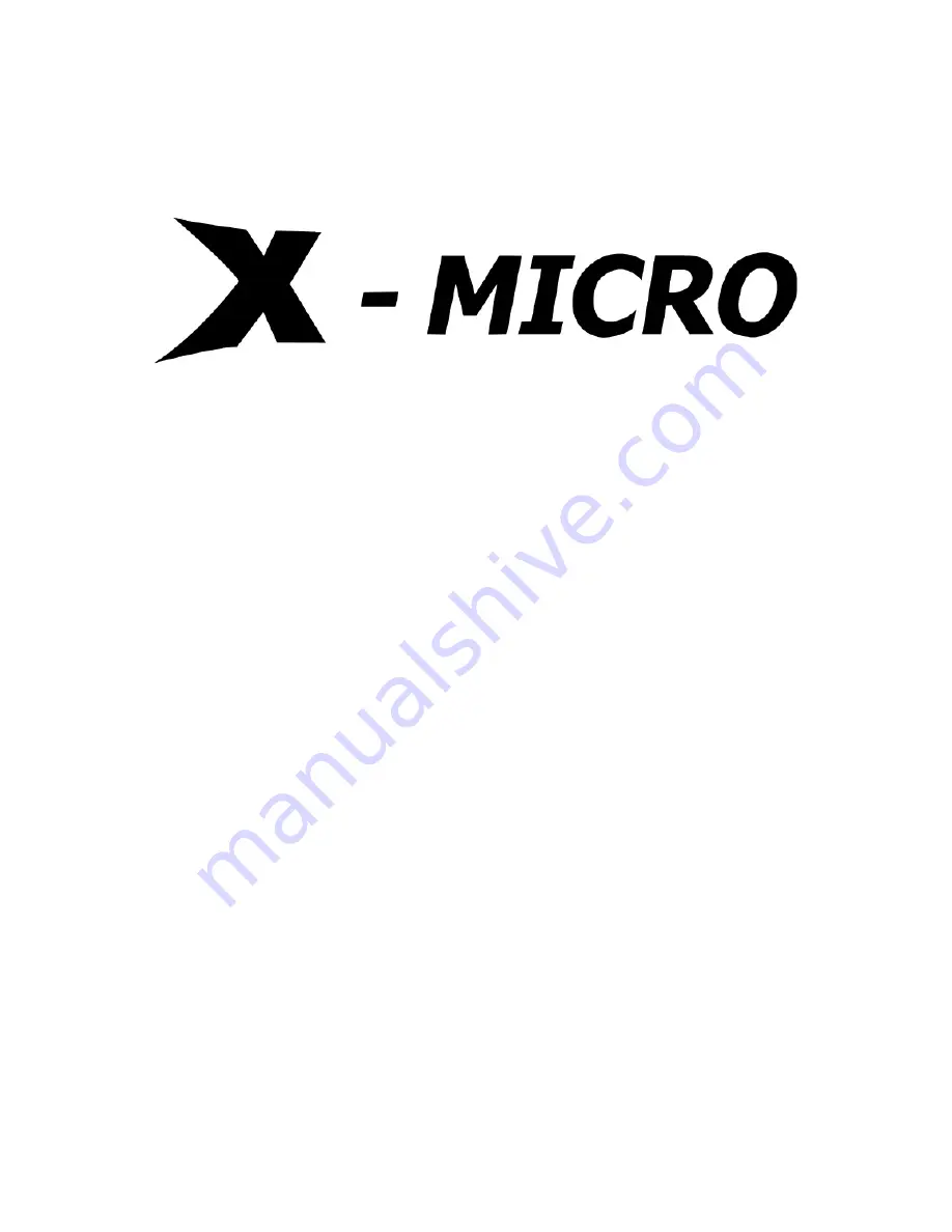 X-Micro XPFA-128 User Manual Download Page 1