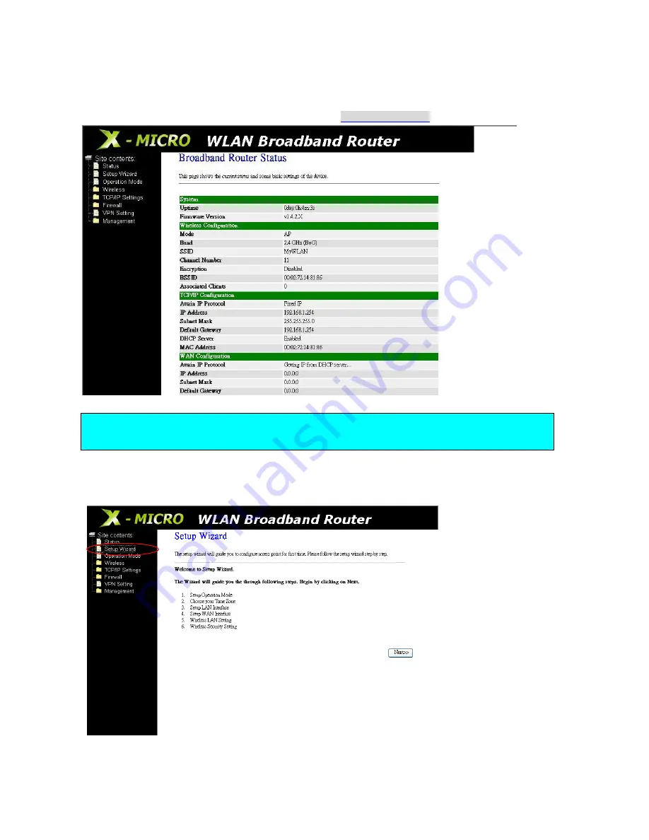 X-Micro XWL-11GRTX Quick Installation Manual Download Page 37