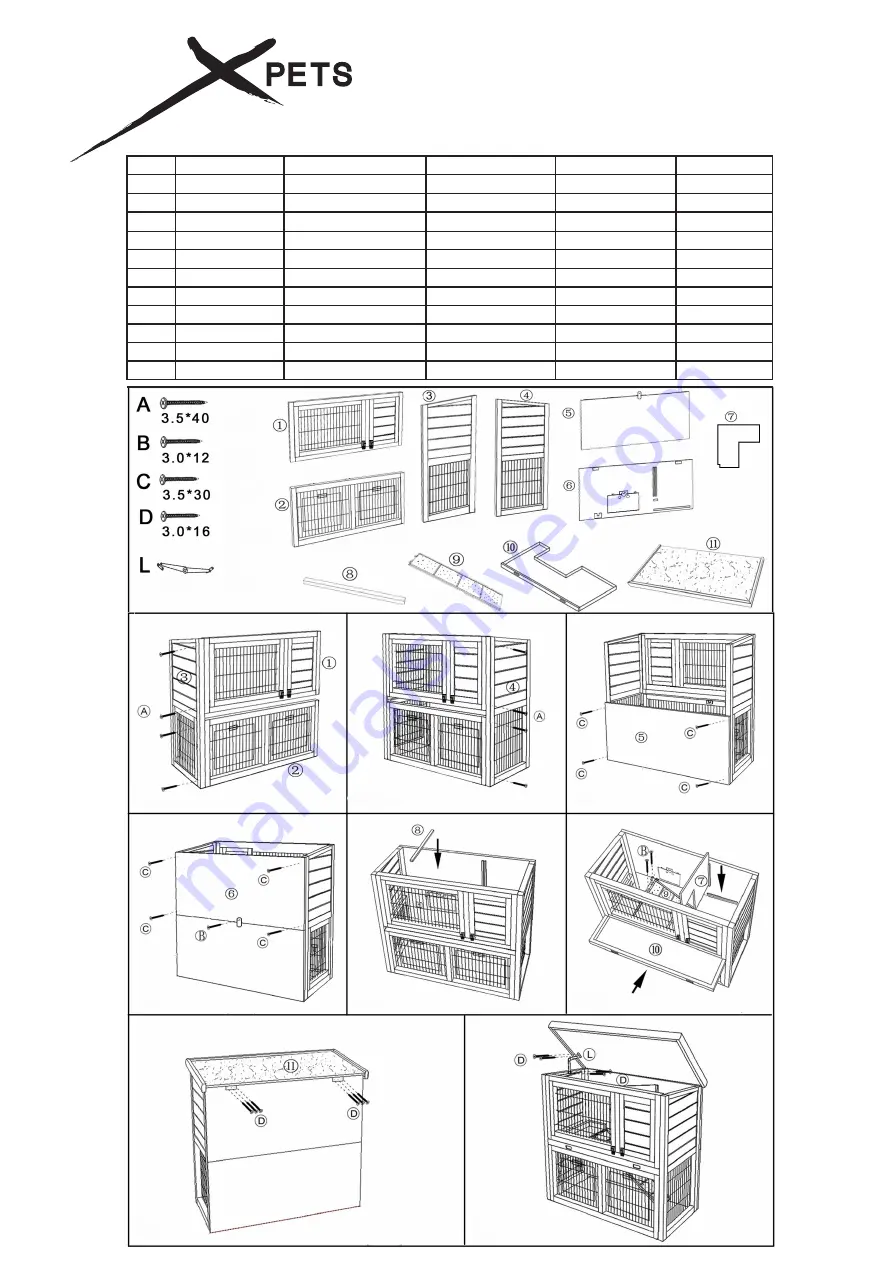 X-PETS BUNNY Assembly Instructions Download Page 1