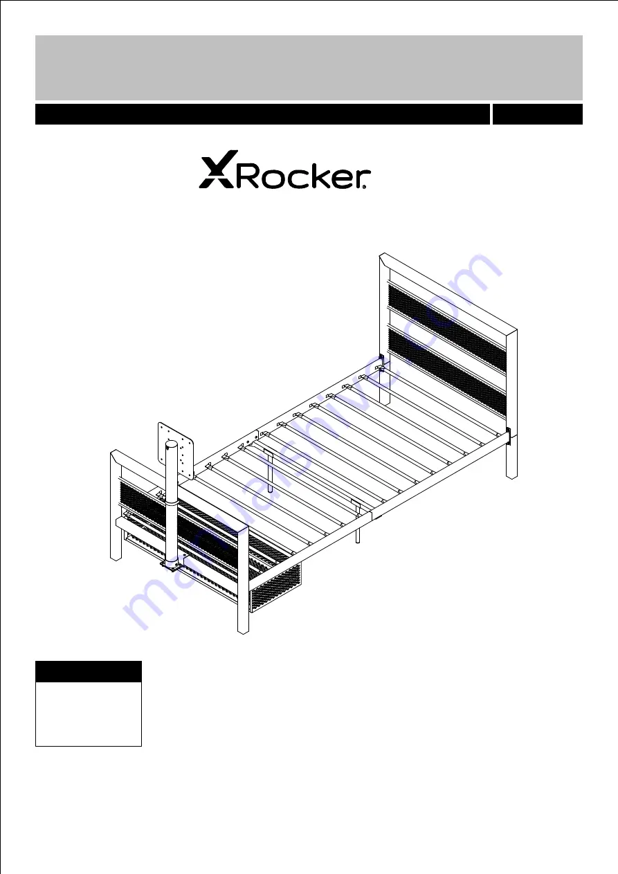 X Rocker BASE CAMP 2020122 Manual Download Page 1