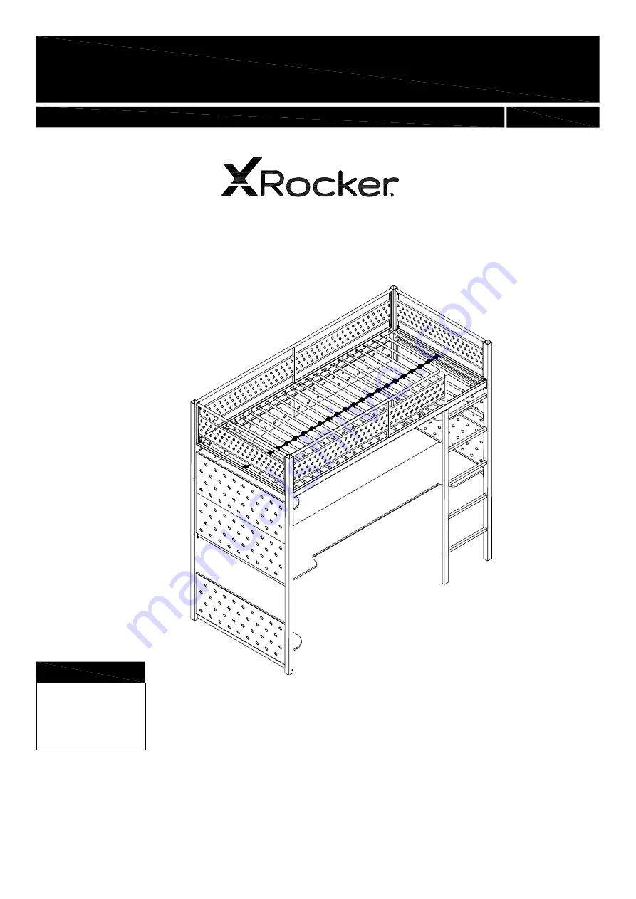 X Rocker BATTLEBUNK 2110401 Скачать руководство пользователя страница 1