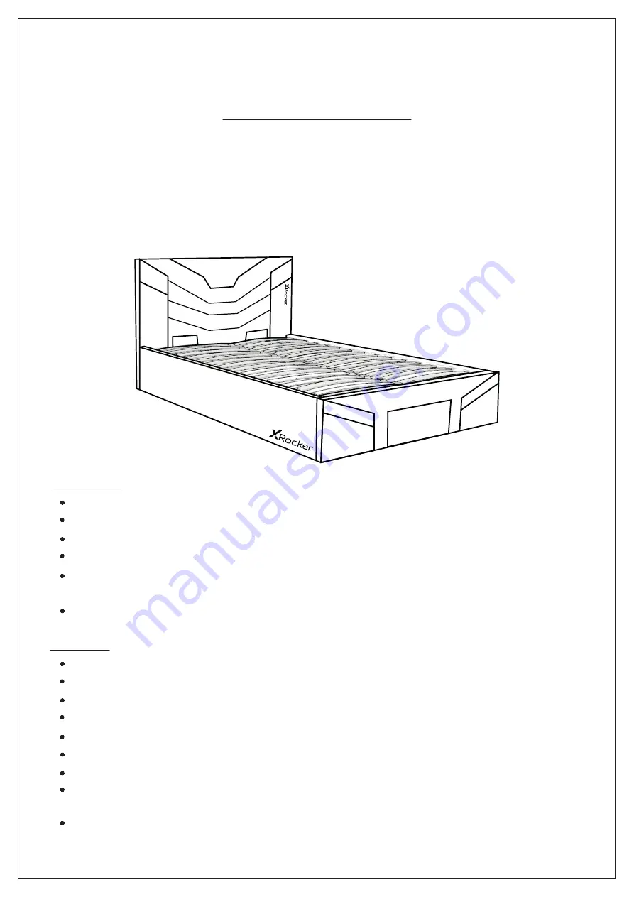 X Rocker CERBERUS Assembly Instruction Manual Download Page 1