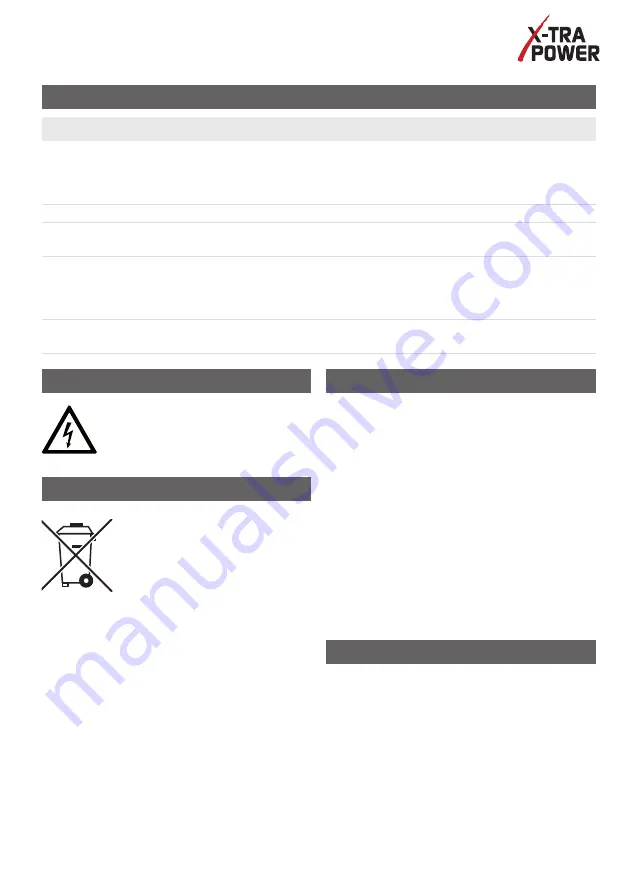 X-Tra Power XPA Series Translation Of The Original Operating Instructions Download Page 47