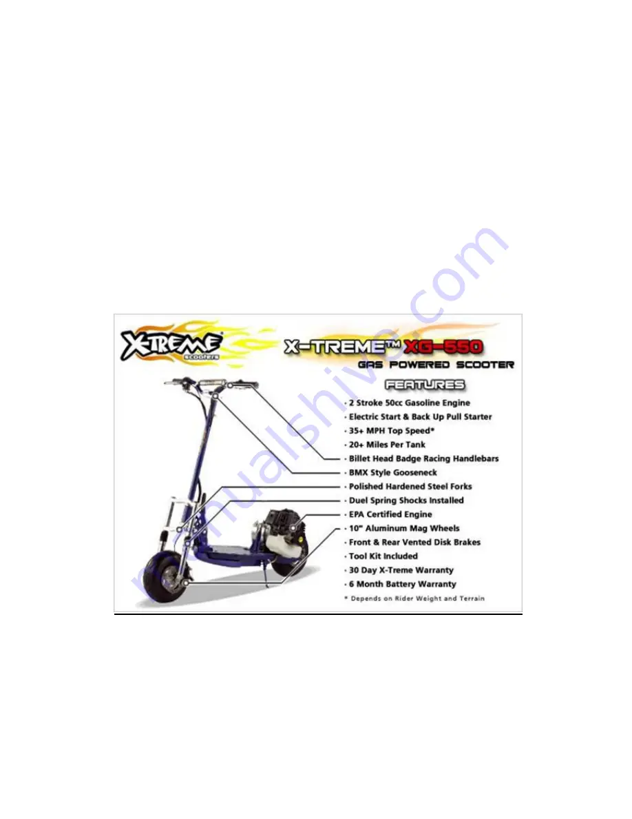 X-TREME XG-550 Owner'S Manual Download Page 7