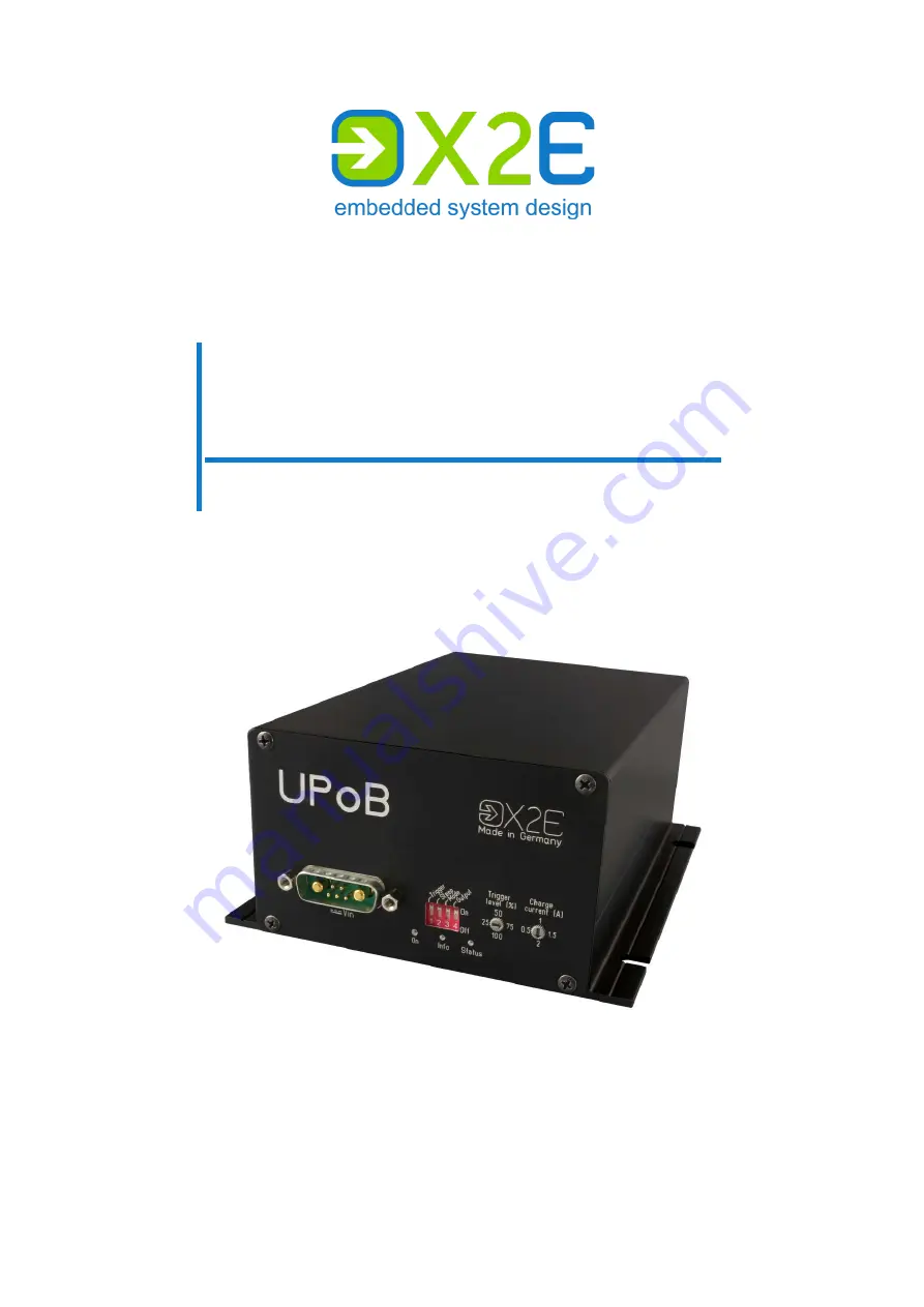 X2E UPoB Скачать руководство пользователя страница 1