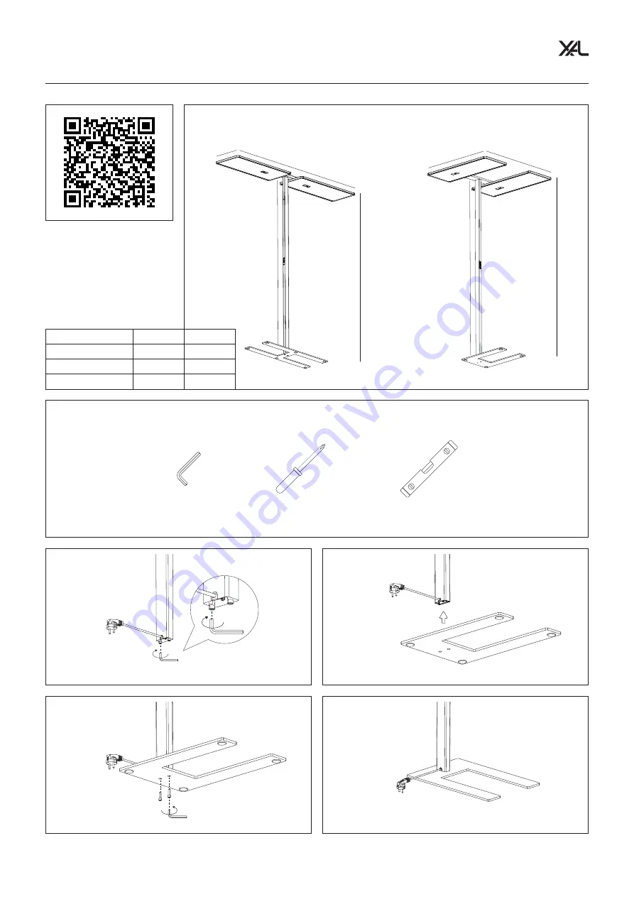 XAL XORR TASK Mounting Instructions Download Page 1