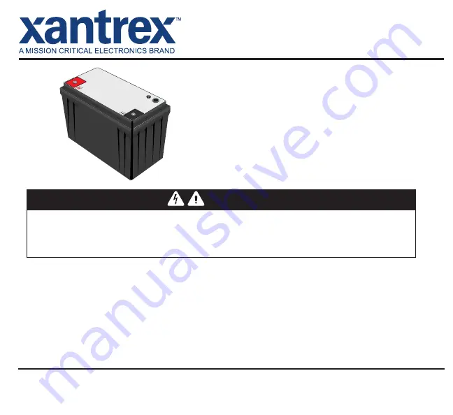 Xantrex 880-0125-12 Скачать руководство пользователя страница 1