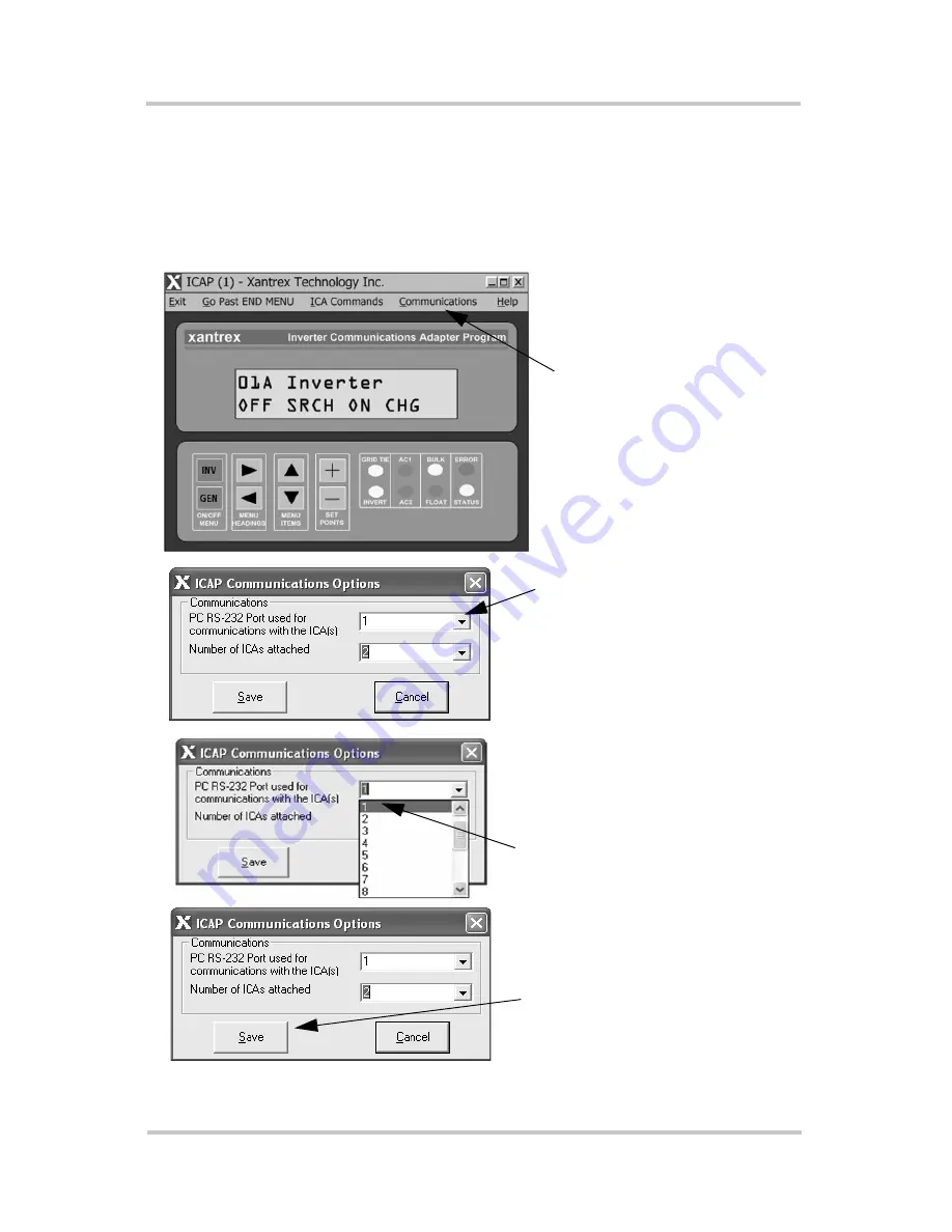 Xantrex Inverter Communications Adapter Скачать руководство пользователя страница 55