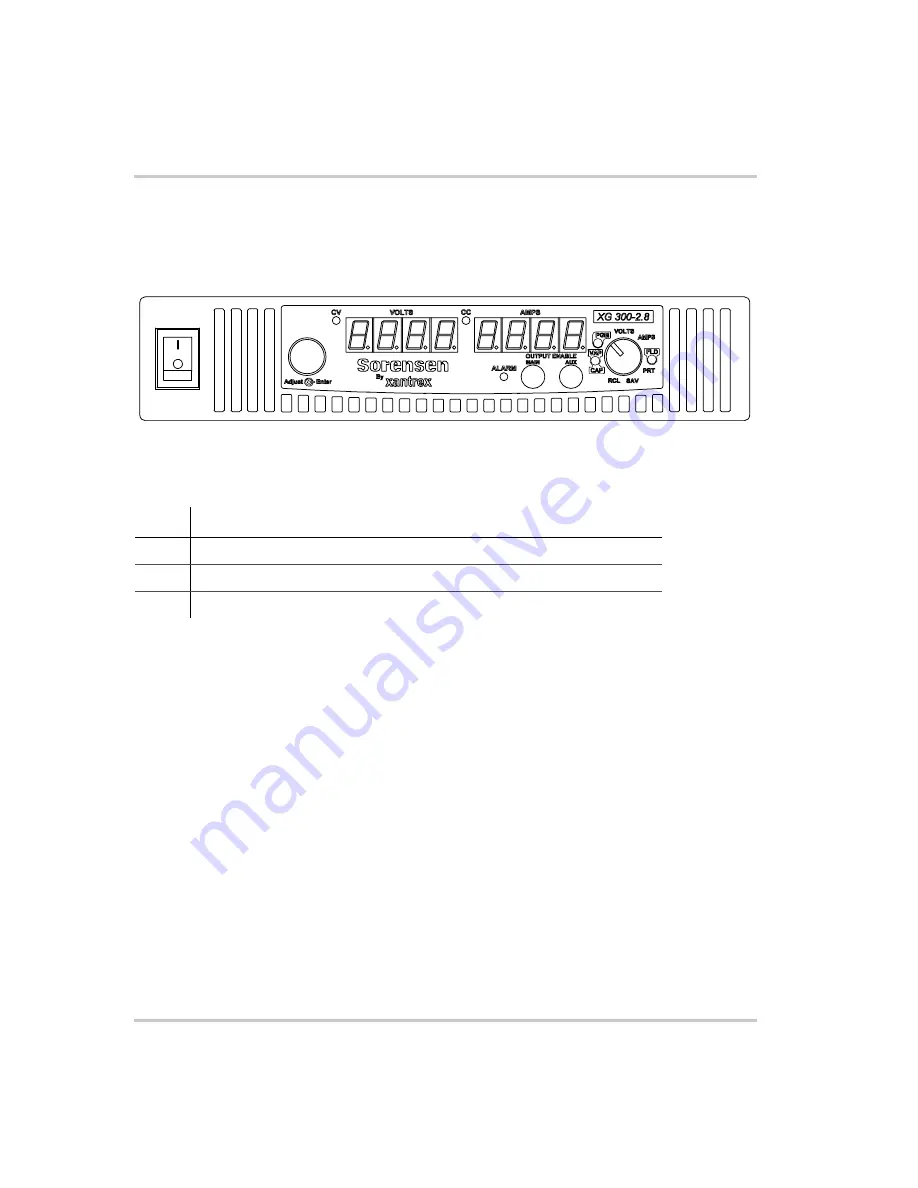 Xantrex Watt Series Programmable DC Power Supply XG... Operating Manual Download Page 26