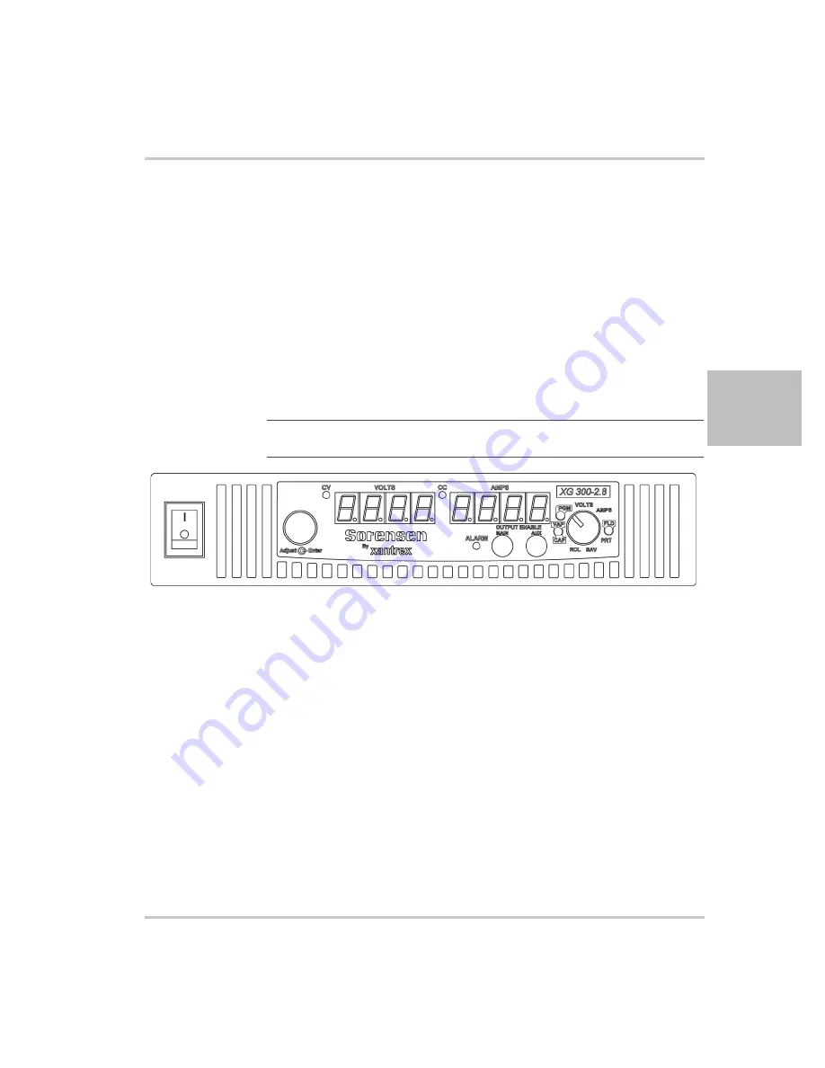 Xantrex Watt Series Programmable DC Power Supply XG... Operating Manual Download Page 51