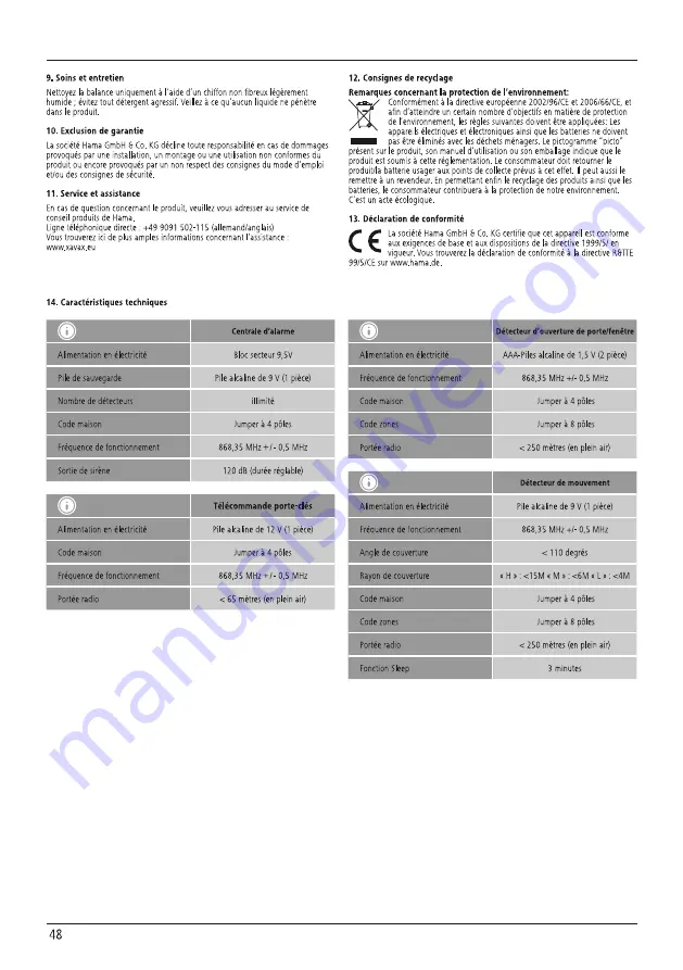 Xavax 00 111977 Operating Instructions Manual Download Page 50