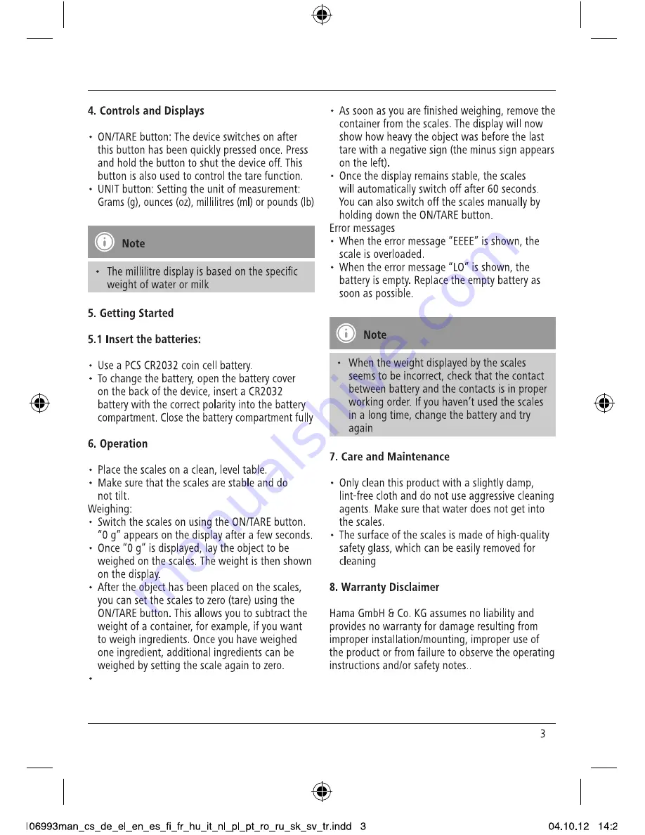 Xavax 106993 Operating Instructions Manual Download Page 5