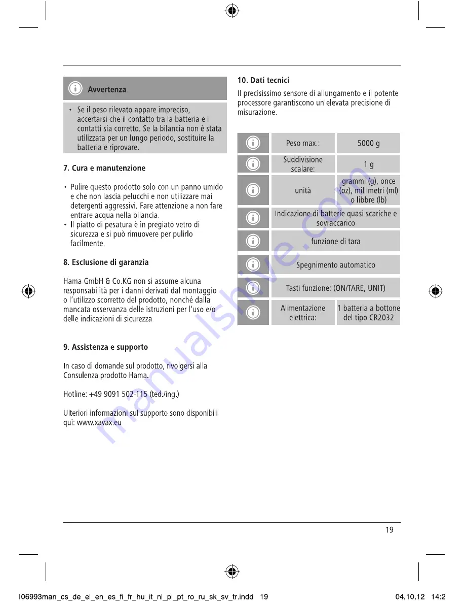 Xavax 106993 Operating Instructions Manual Download Page 21