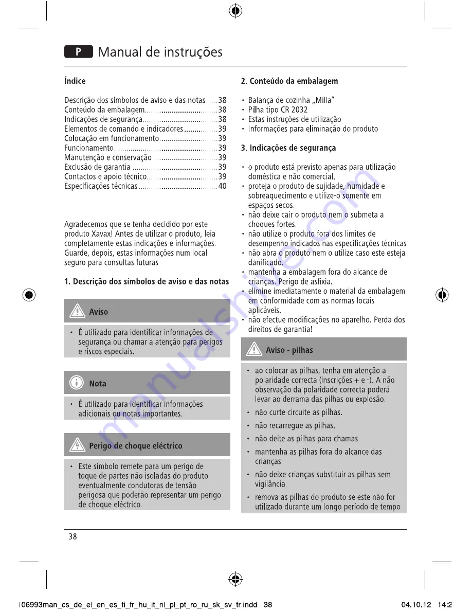 Xavax 106993 Operating Instructions Manual Download Page 40