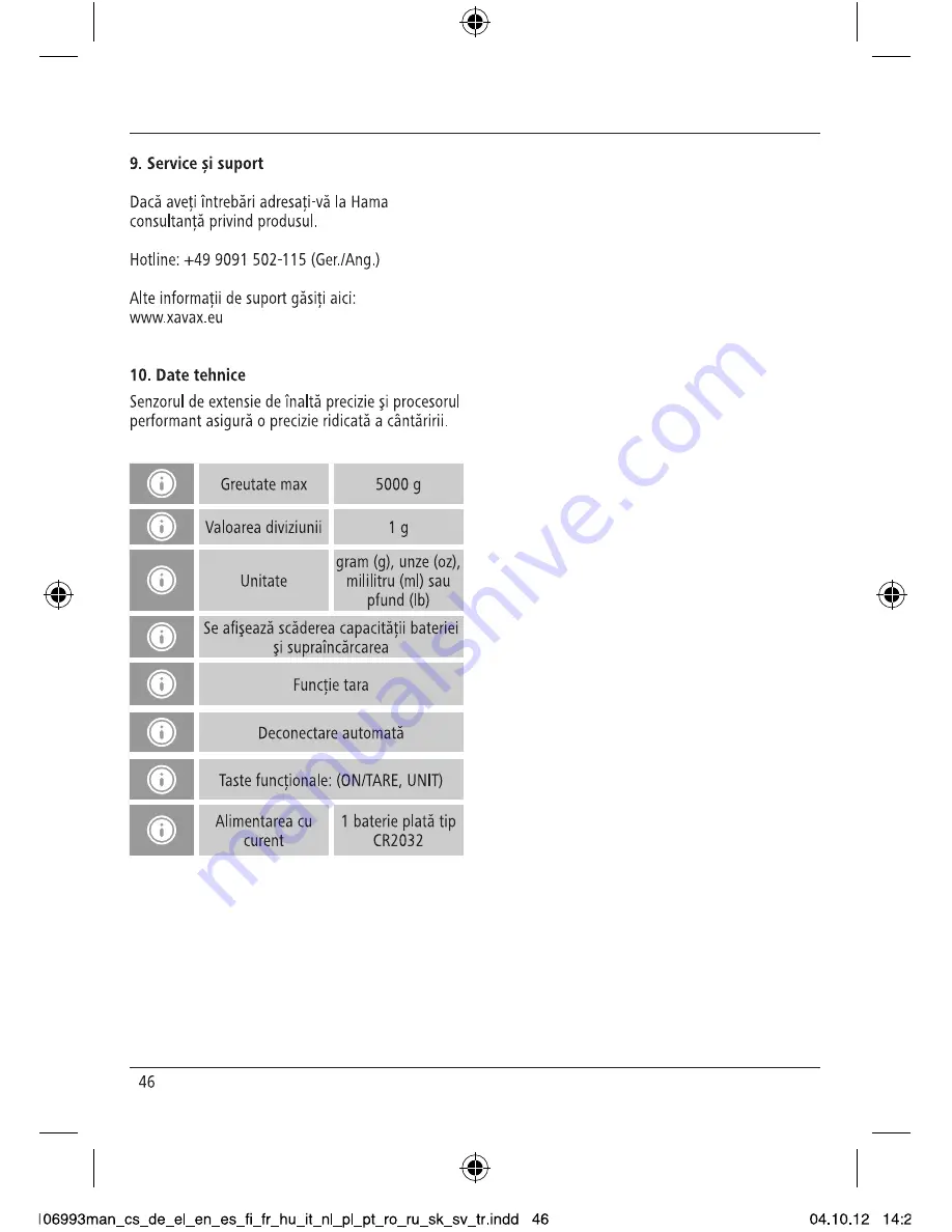 Xavax 106993 Operating Instructions Manual Download Page 48