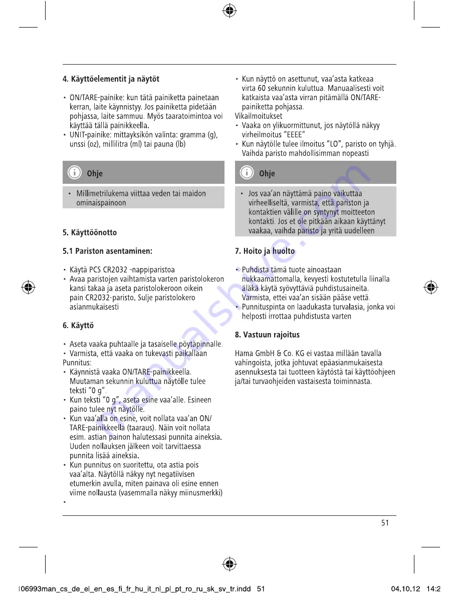 Xavax 106993 Operating Instructions Manual Download Page 53