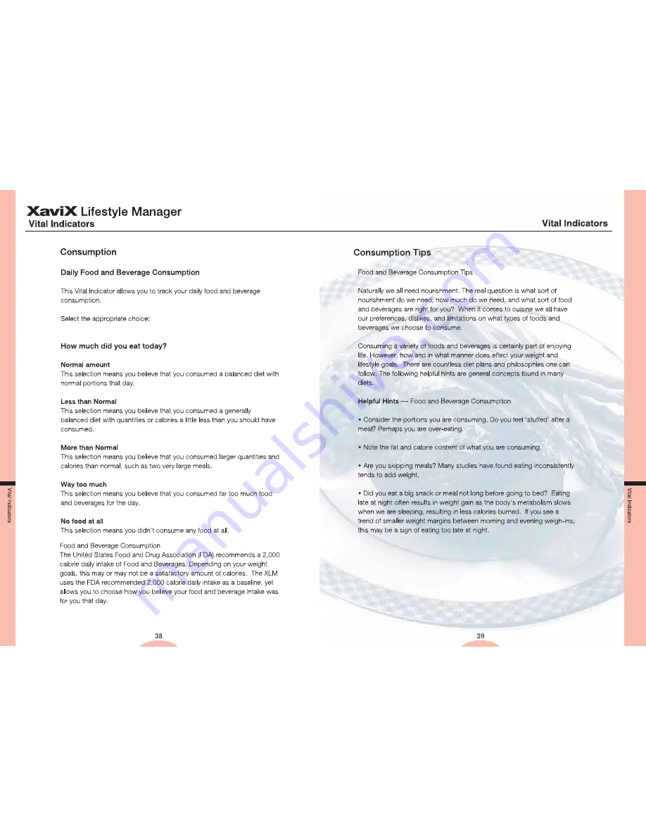 Xavix Lifestyle Manager User Manual Download Page 21