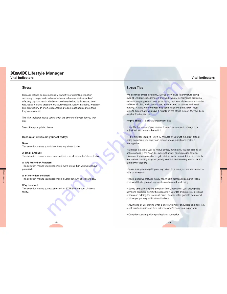 Xavix Lifestyle Manager User Manual Download Page 26