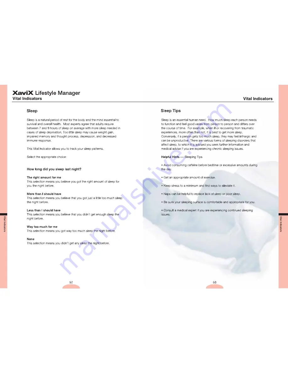 Xavix Lifestyle Manager User Manual Download Page 28