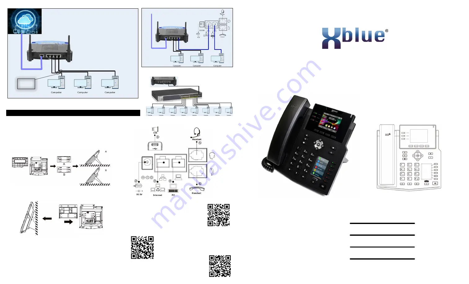 Xblue Networks IP9g Quick Reference Manual Download Page 1