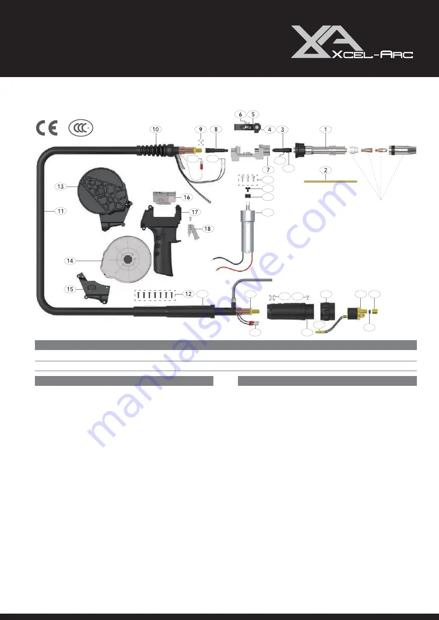 Xcel-Arc RAZORWELD 205 Operating Manual Download Page 38