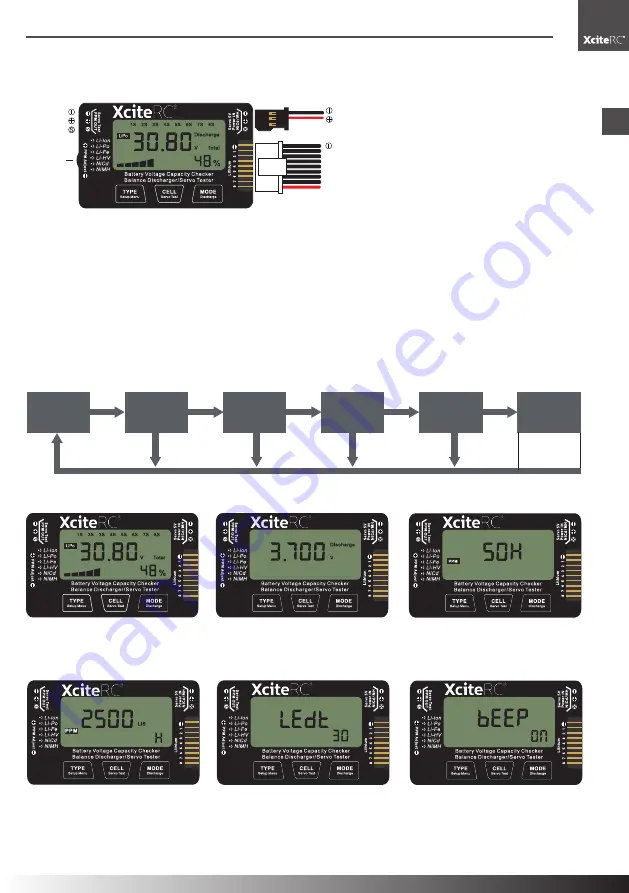 XciteRC Battery Check + Balancer Series Скачать руководство пользователя страница 5