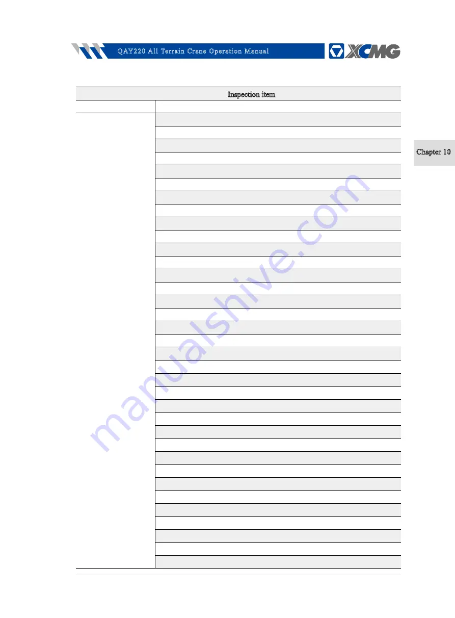 XCMG QAY220 Operation Manual Download Page 155