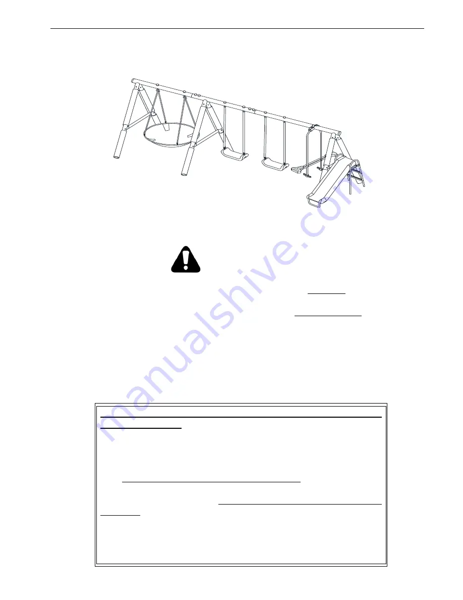 XDP Recreation 86150 Assembly, Care & Maintenance Manual Download Page 1