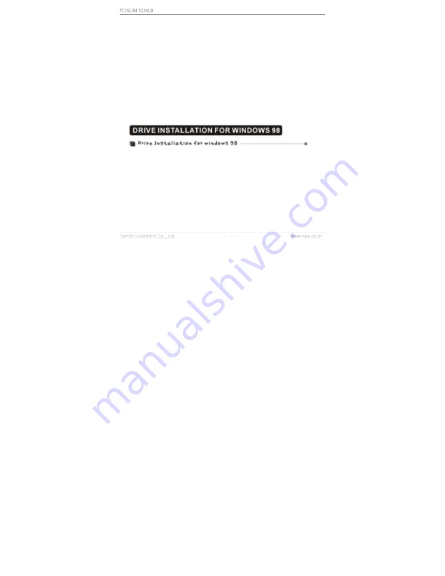 XDrum XD403 User Manual Download Page 9