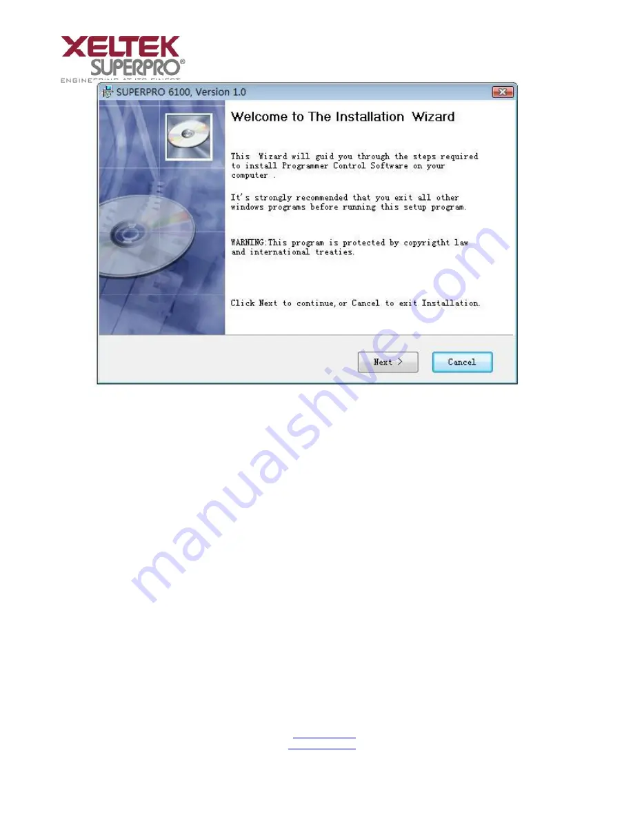 Xeltek SuperPro 6100 Manual Download Page 8