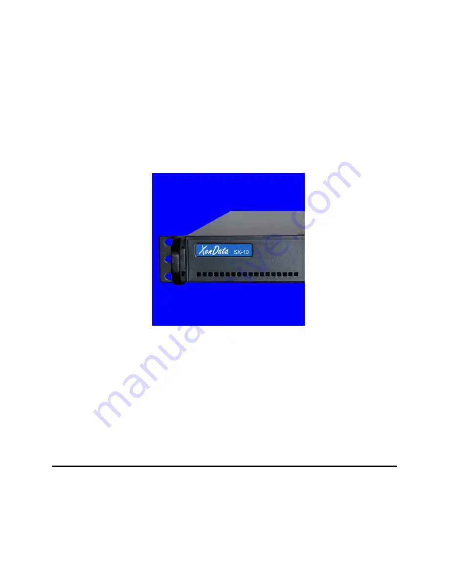 XenData SX-10V2 Installation And User Manual Download Page 1