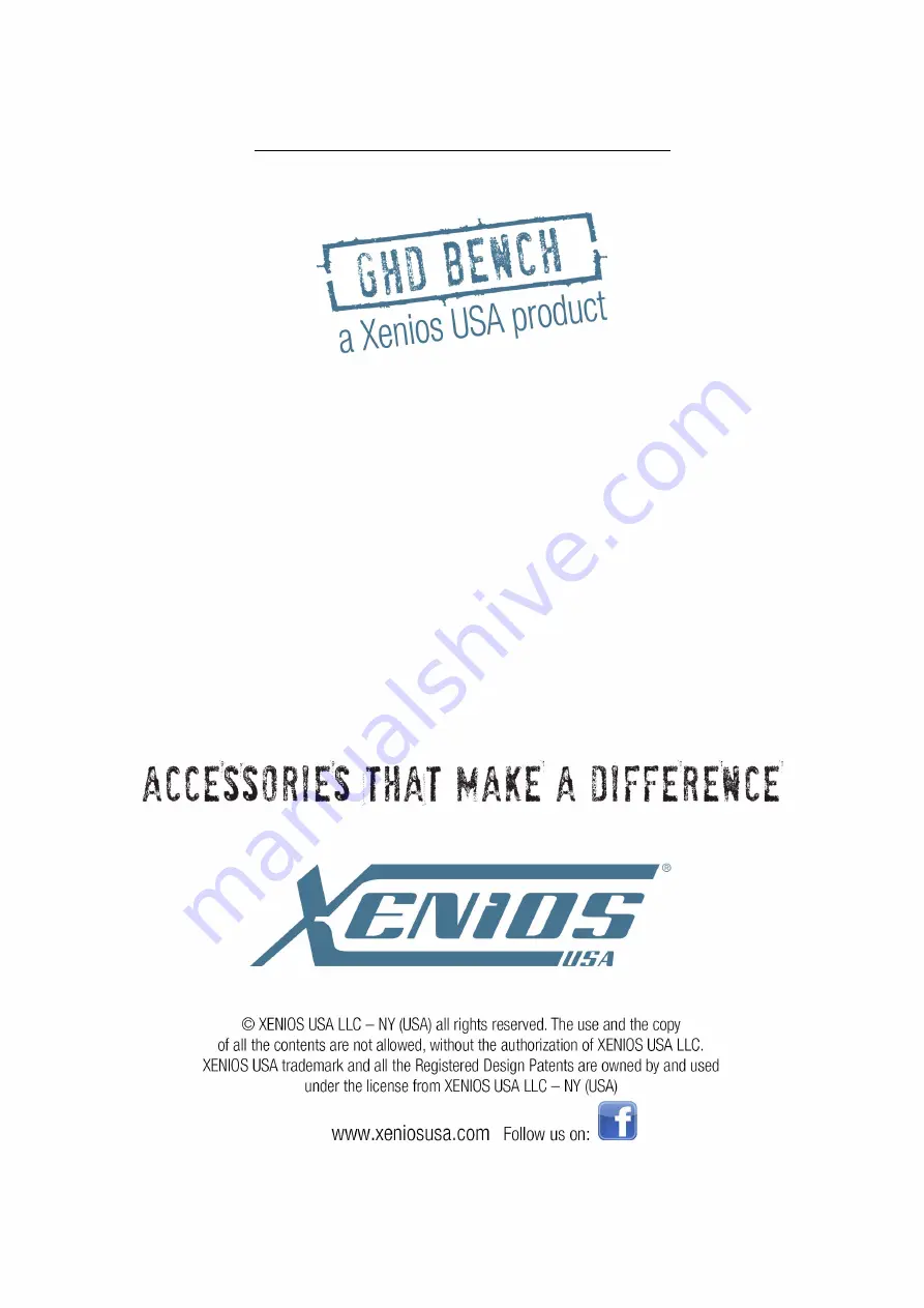 Xenios GHD BENCH Скачать руководство пользователя страница 8