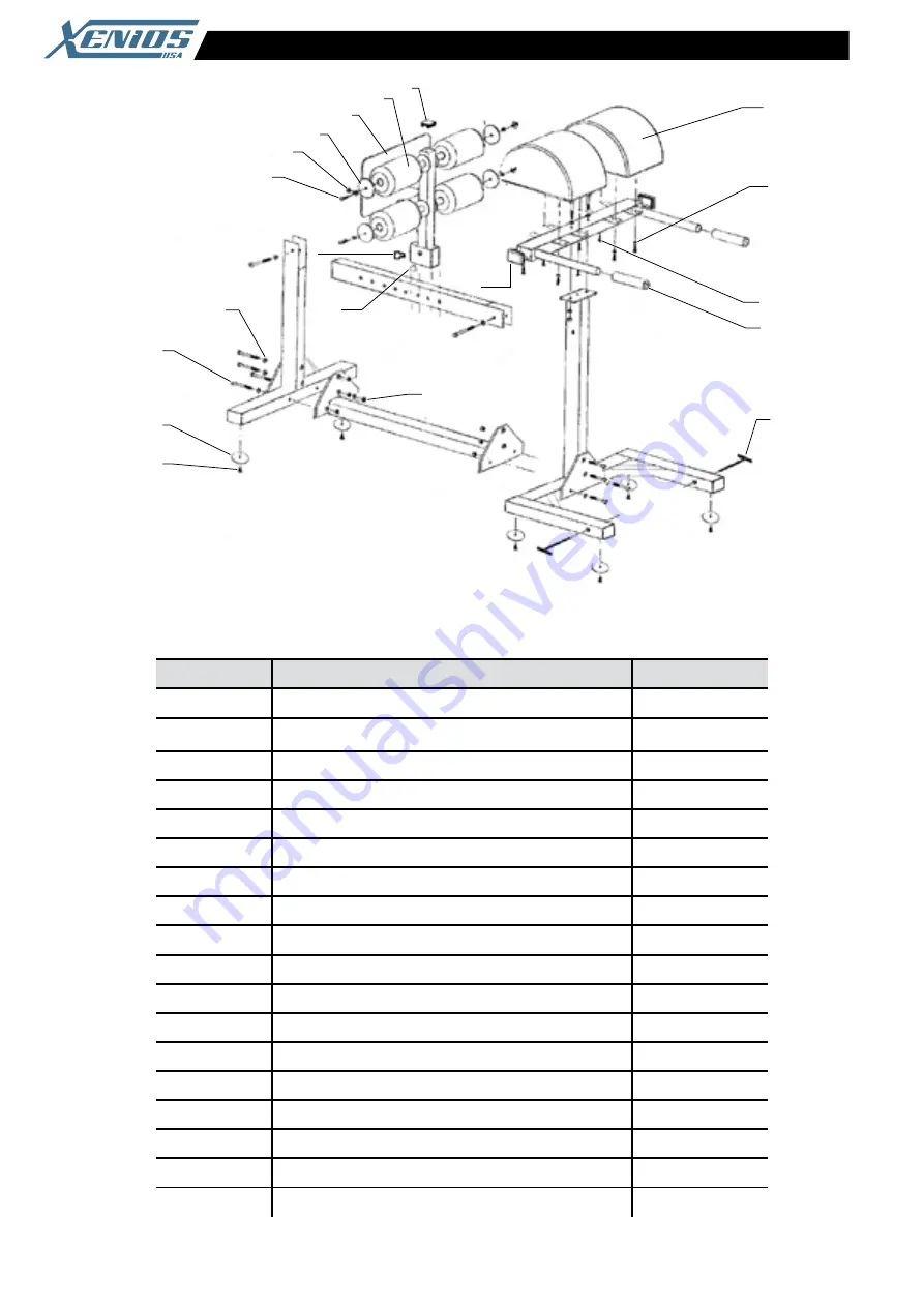 Xenios Strongmen GHD Bench Aassembly Instructions Download Page 2