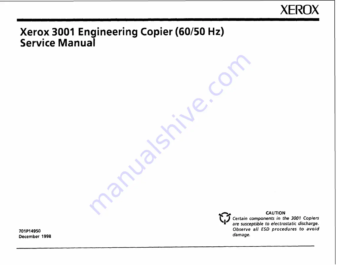 Xerox 3001 Service Manual Download Page 3