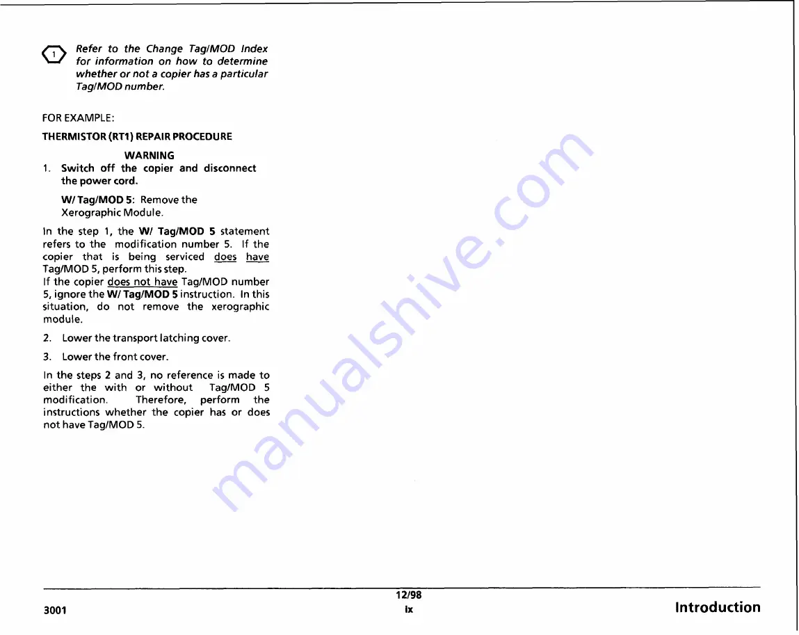 Xerox 3001 Скачать руководство пользователя страница 11