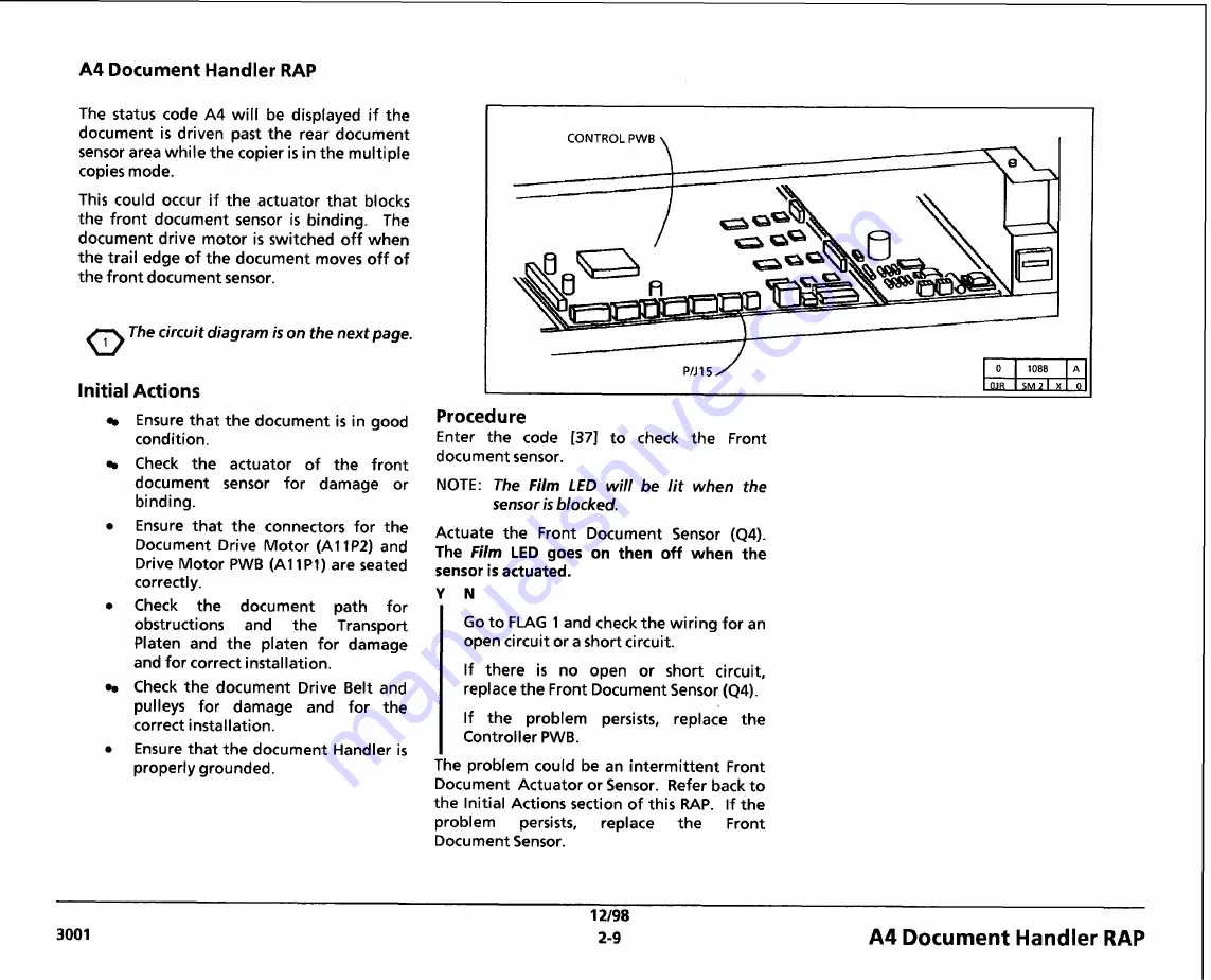 Xerox 3001 Service Manual Download Page 37